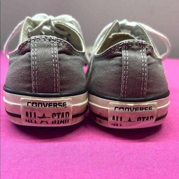Converse Gray Low Top Unisex Sneakers M6 W8 - Picture 5 of 8